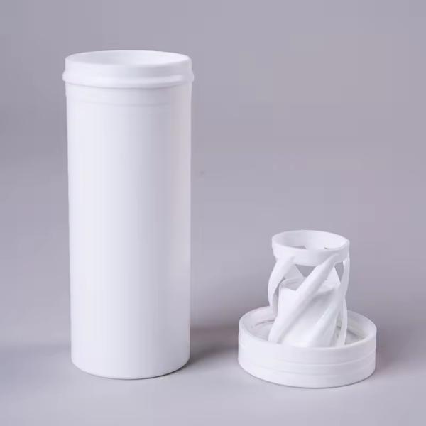 Empty White Straight Packaging Candy Tube for Vitamin C Pills and Effervescent Tablets