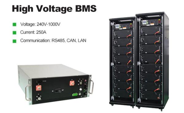 GCE high voltage BMS(HV BMS) 528V 250A Relay DC Lifepo4 Battery Management System