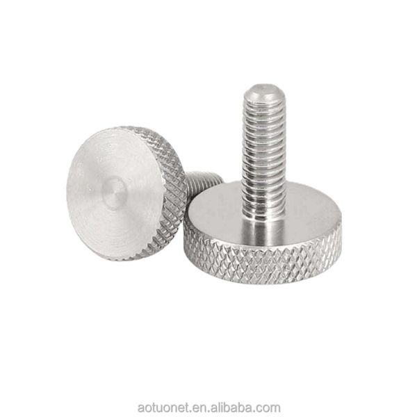M3 M4 Stainless Stee Knurled Thumb Screw Passivated Finish Highly Demanded