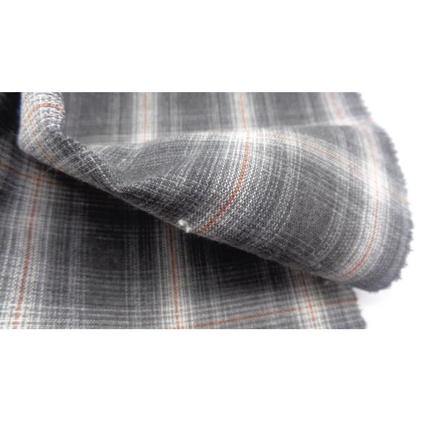 100% Cotton Yarn Dyed Casual Shirt  Washed Plaid Fabric 120g 150 Cm