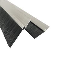 Brush de banda de nylon de aleación de aluminio en forma de H para el fondo de la puerta
