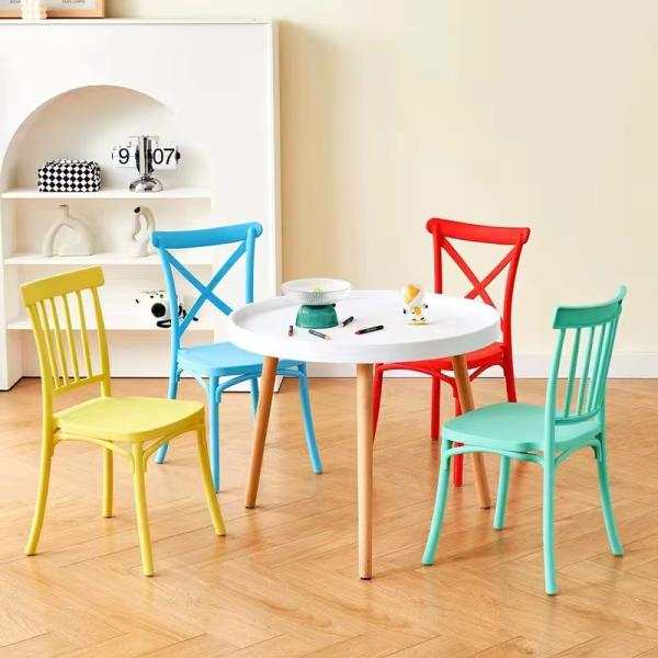 Stacking Small Kids Plastic Chair Black Red Childrens Kids Plastic Chair