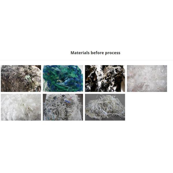 пластиковая Dewatering дробилка бутылки PP машины 300-1000kg/H пластиковая для повторно использовать