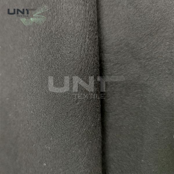 Polyester / Viscose Non-woven Double Side Fusible Interlining Fabric White Embroidery 45gsm Technics Item Facial