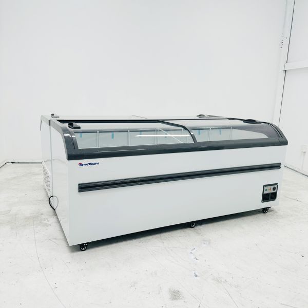 Commercial Display EU Island Chest Freezer Manual Temperature Control
