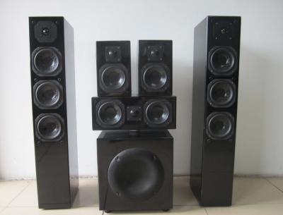 Black Glossy Panel 5.1 Home Theater Speaker Good Sound Quality For Cinema System Wholesale