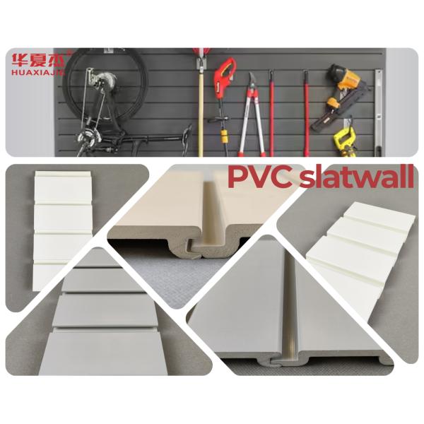 Black Smooth Surface PVC Slatwall Panels 300mm X 17mm