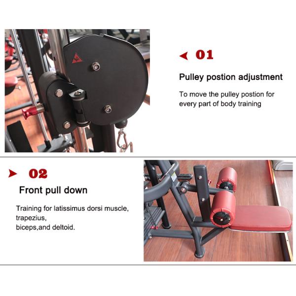 Commercial Multi Jungle 8 Station Gym Fitness Machine For Body Building