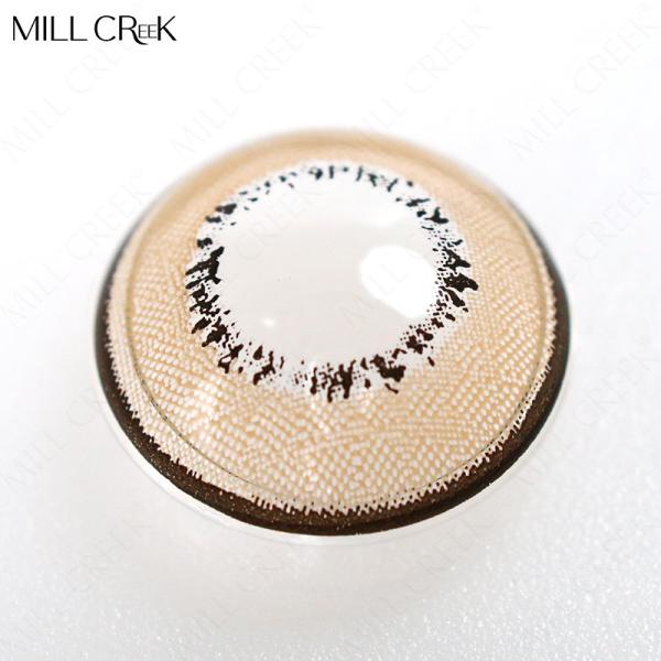 Fashion Monthly Colored Contacts Lens Doll Pink Red Brown Zero Power 14.5mm