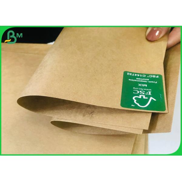 Uncoated Recycled and Virgin Bobina De Papel Kraft 90g to 450g Natural Brown