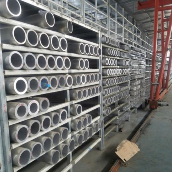 6003 1.5mm Aluminum Alloy Tubes Brushed Round For Aerospace