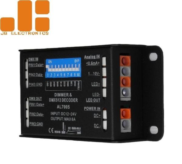 Dip Switch LED Dimmer Controller With DC12-24V Power Input Mini Size 144W