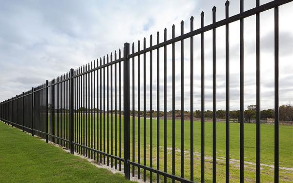 2.4m X 2.4m SHS 65mm Tube Black Garrison Garden Fence Panels Hercules Fencing