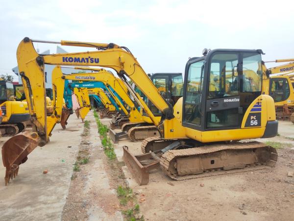                  Top Sales Komatsu Mini Track Digger PC56-7 on Sale, Used Small Japanese Crawler Excavator Komatsu PC55 PC56 P60 PC70 PC78 PC90 PC100 PC120 PC128 PC130 for Sale             