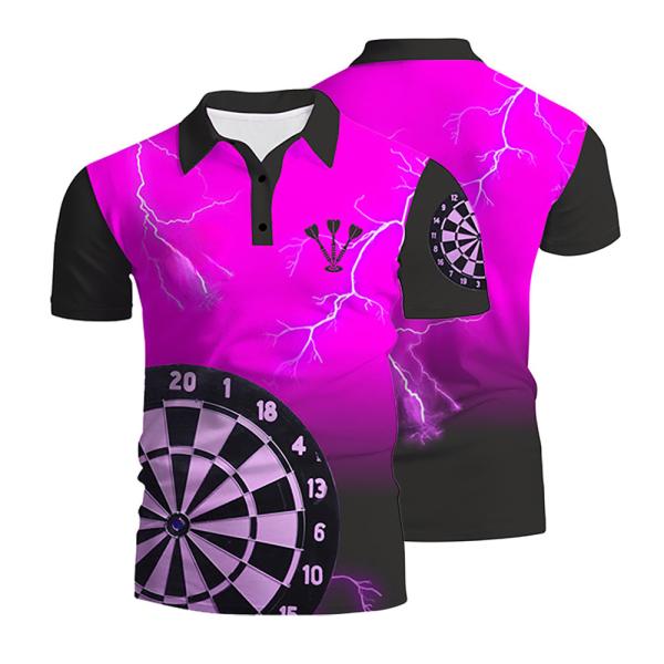 Polyester Team Darts T Shirt Breathable Anti Pilling For Men