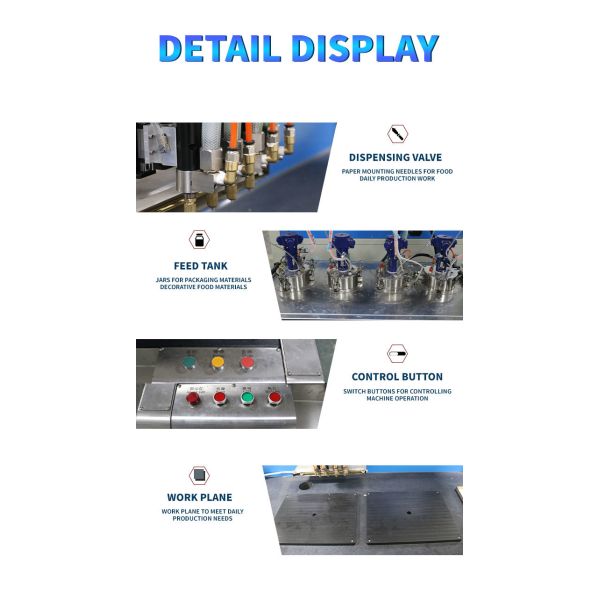 Automatic Dual-station Visual Chocolate Decorating Machine for Candy and Chocolate Making