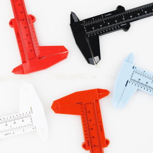 0-150mm Measuring Ruler Double Foot Plastic Vernier Caliper