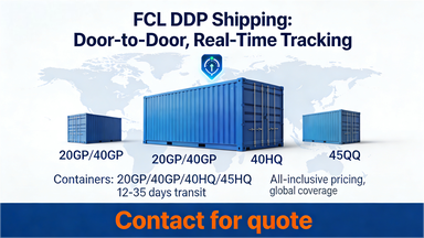 Full Container Load FCL Container Shipping With One Stop Door To Door DDP Shipping