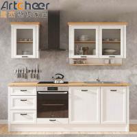 Appartements de cuisine en pierre artificielle de style traditionnel