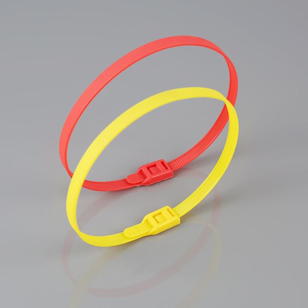Long Term Colour Cable Ties Releasable 50 LBS Tensile Strength Abrasion Resistant