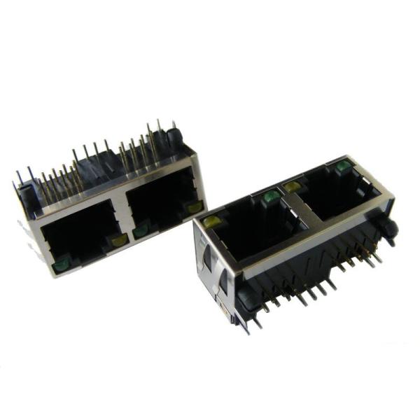 RJ45 connector 1*2 +LED