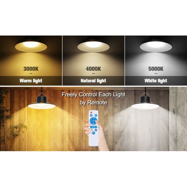 Smart Dimming | IP65 Waterproof | Solar Pendant Light | Villa Courtyard Outdoor Lighting