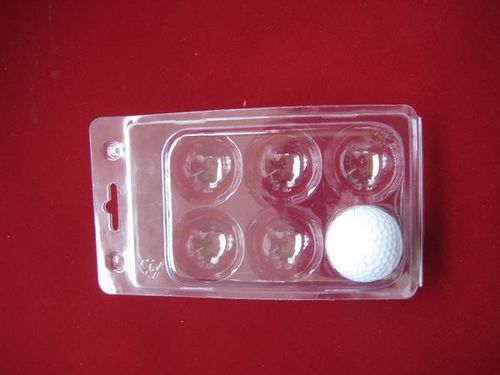 6 balls golf blister packaging golf ball tray