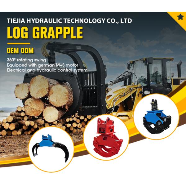 Excavadora OEM Rodante hidráulico de agarrador de madera