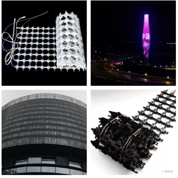 Экран сетки СИД P100mm прочный для на открытом воздухе здания фасада/стекла