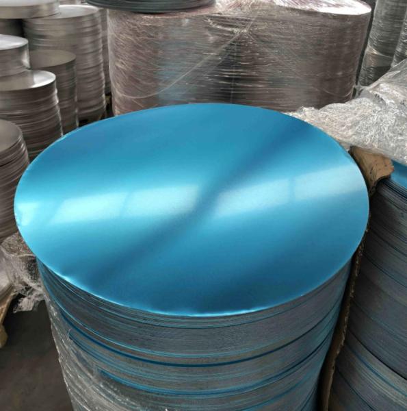 Alloy1100 H0 Temper 0.60mm Thickness PE Paint Aluminum Discs Circle For Food Cooking Pans
