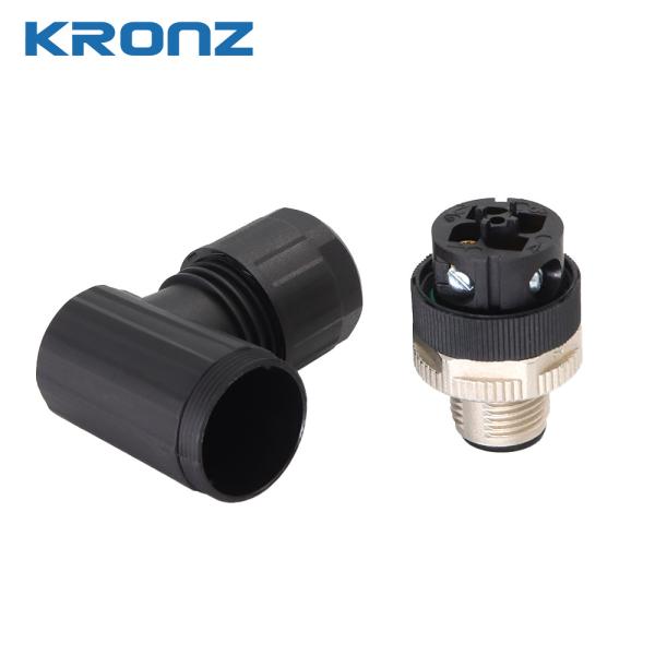 M12 A-Coded 4-Pin Circular Connector IP67 Screw Locking