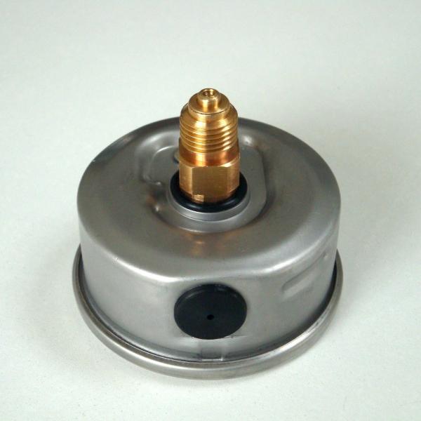 63mm 3600 psi Hydraulic Manometer Back Entry Brass Connection Stainless Steel Glycerinum Filled Pressure Gauge