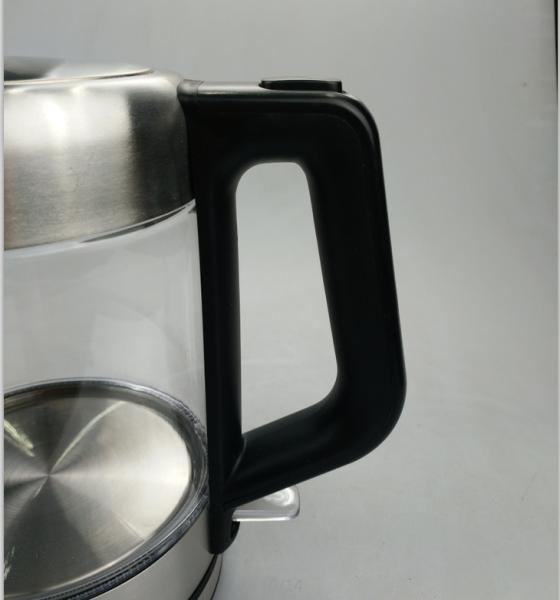 360 Degree Rotational Base Clear Glass Electric Kettle 304 Stainless Steel Parts