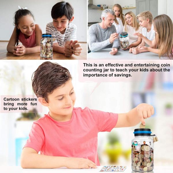 копилка монетки 21.8cm цифров