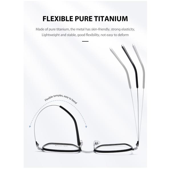 Простота металла стекел титана ацетата объектива AC для людей