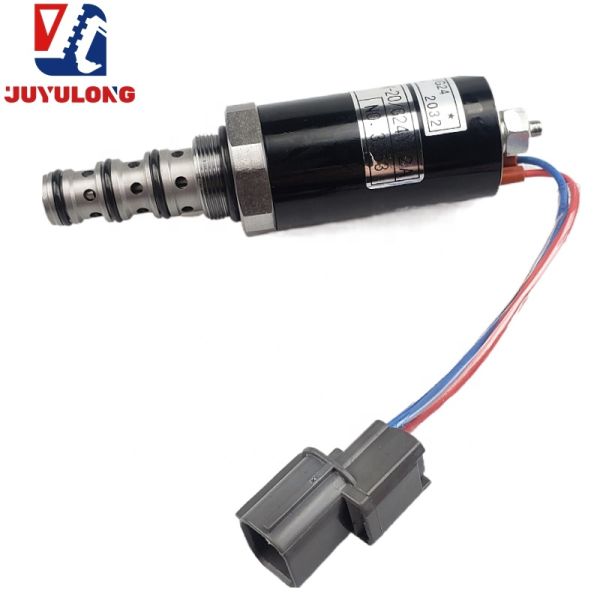 JUYULONG SK200-2-5 G24Y12A Excavator Parts Rotary Motor Pump Brake Solenoid Valve YN35V00005F2 China