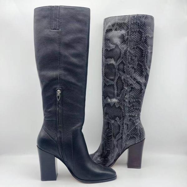 Luxury Women'S Round Toe Ankle Boots High Heel With Soft Embroidery Stitching
