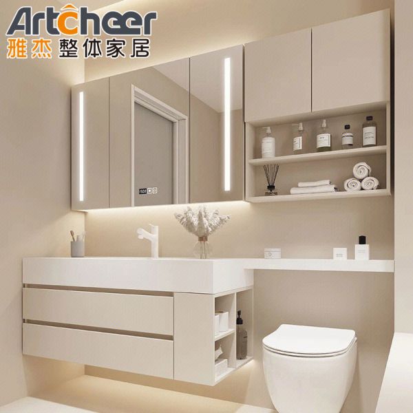 Modern Design Waterproof Bathroom Vanity Combo with Customized Size for Contemporary Bathrooms