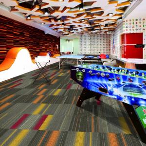 Customized 50x50 Nylon Printing Hotel Carpet Tile for Office and Commercial Flooring