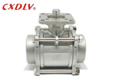 Stainless Steel SS316 Female Threaded Ball Valve with High Platform for Actuators