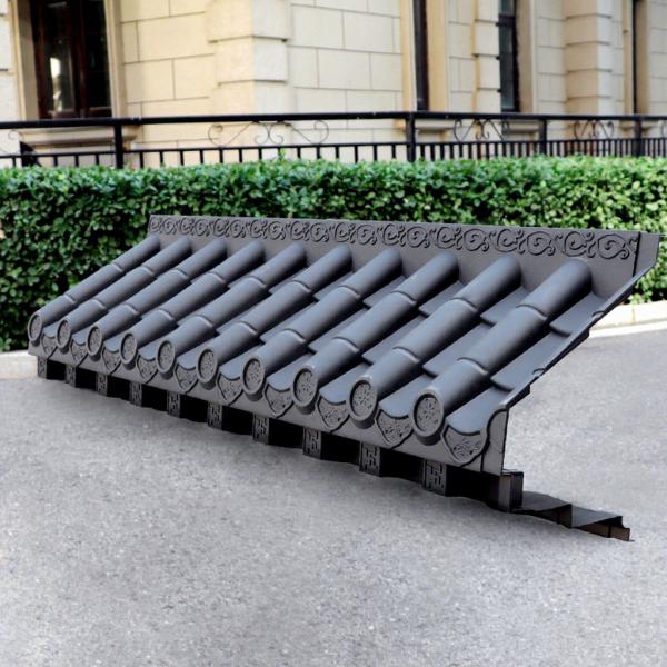 Antique Chinese Style Anti-Corrosive Plastic Roof Tile Lightweight Corrugated Sheet PP Roof Shingle for Residential House Renovation