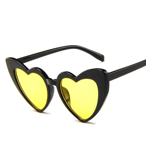 Plastic Designer Female Lady Fashion Heart Sunglasses Multi Colors 155MM