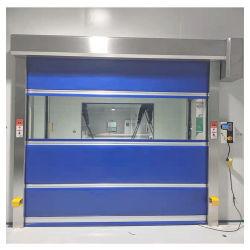 PVC Fast Acting Roller Shutter Doors Self Extinguishing Grade With Windproof Rod
