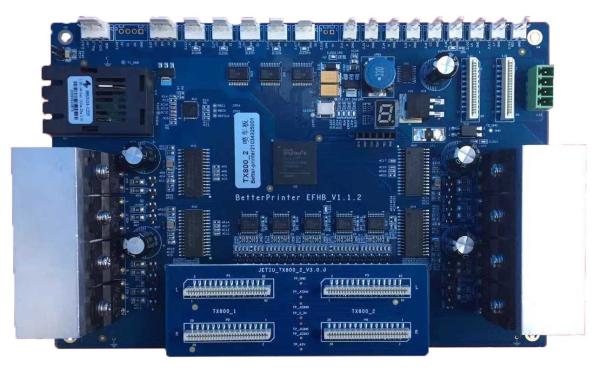 Jogo da placa de cabeça do dobro TX800 para a máquina de impressão da camisa do dtf t das peças de maquinaria da impressão da cabeça de impressão da impressora a jato de tinta TX800