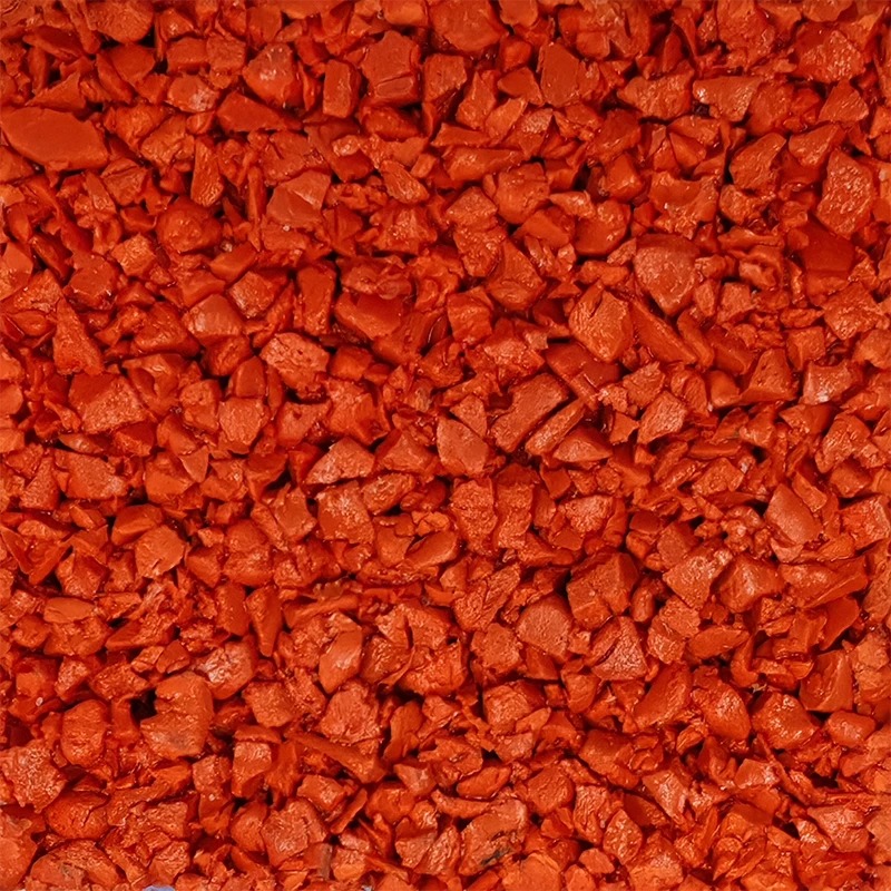 Orange EPDM Rubber Granules | UV Resistant Sports Surface Material