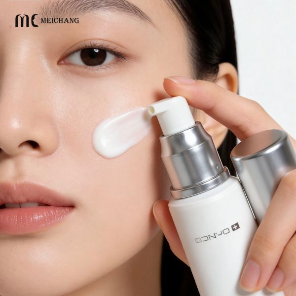 Eco-friendly Customizable Airless Cosmetic Tube with Pump for Foundation Primer Sunscreen & Lip Balm(MC-706)