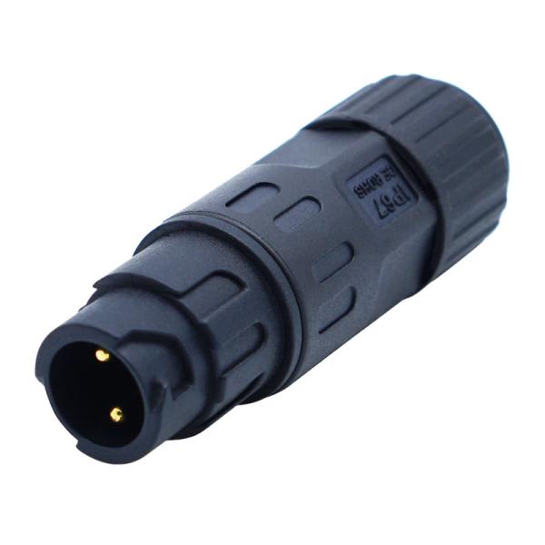 Nylon M12 Self-locking Panel Mount and Plug Waterproof IP67 Connectors