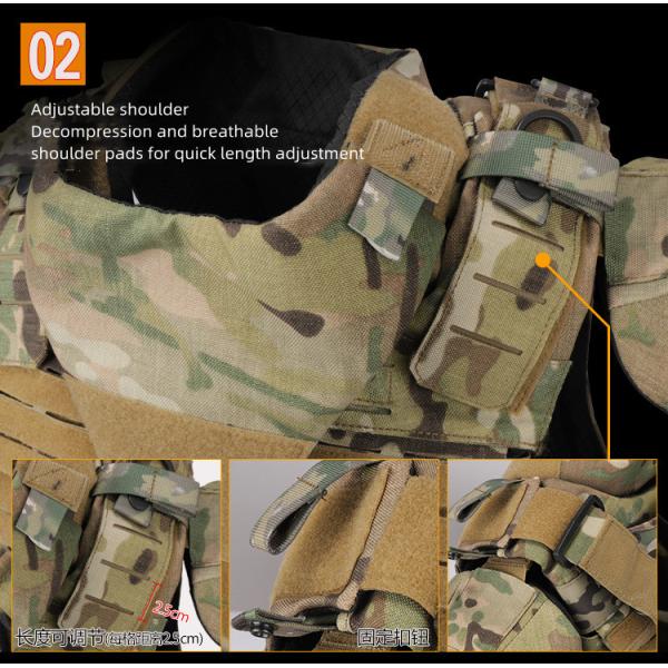 Customized Outdoor Multi Functional All Proof CP Camouflage Bulletproof Vest