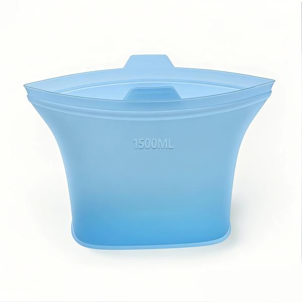 Eco-Friendly And Sustainable Silicone Food Storage Bags Featuring Airtight Seals, Heat Resistance, And Easy Cleaning – Ideal For Storing Snacks, Leftovers, Marinating, Travel Use, And Helping You Save