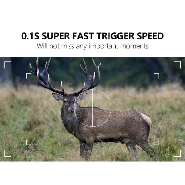 Камера для охоты на диких животных на открытом воздухе до 512 ГБ Хранение 32 Мп 4К при 30 кадрах в секунду KW866 0.25s Скорость отклика Камера для охоты на оленей